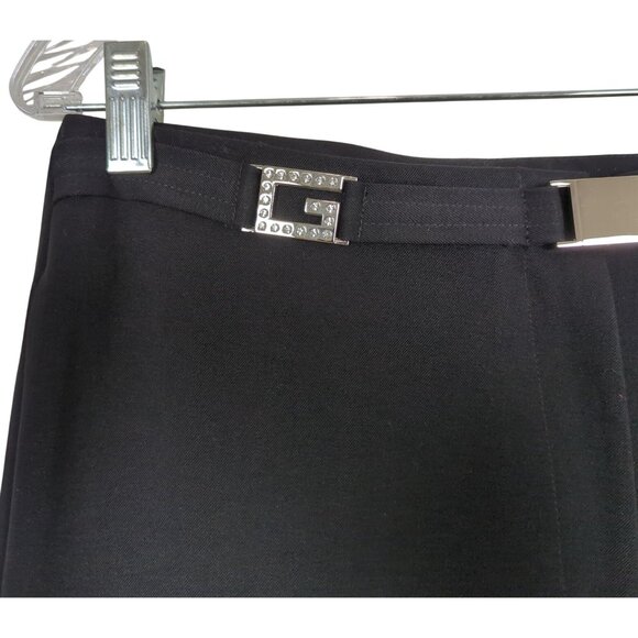 Parisline Vintage Women's Black Straight-Leg Elegant Pants With Rhinestone sz 10 - Picture 5 of 15